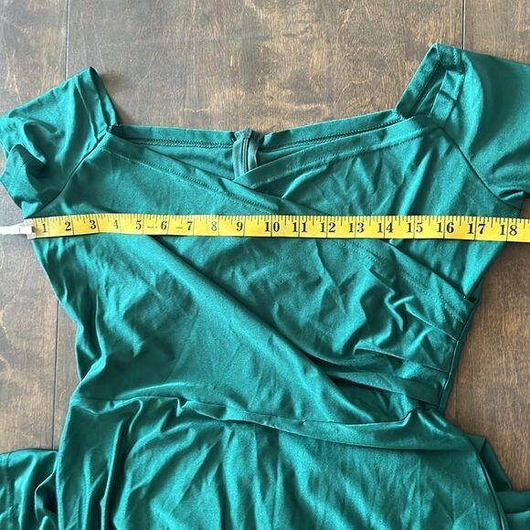 Off Shoulder Split Thigh Dress Elegant Solid Bodycon Cocktail Party Maxi… - Picture 9 of 13